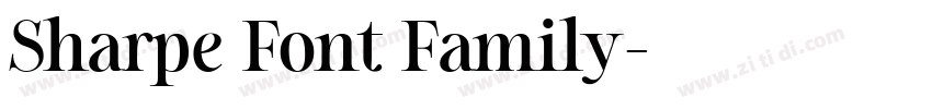 Sharpe Font Family字体转换